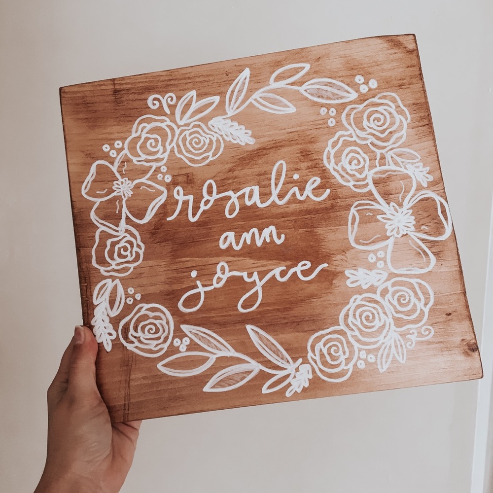 Custom Child’s Name Sign | Nursery Decor